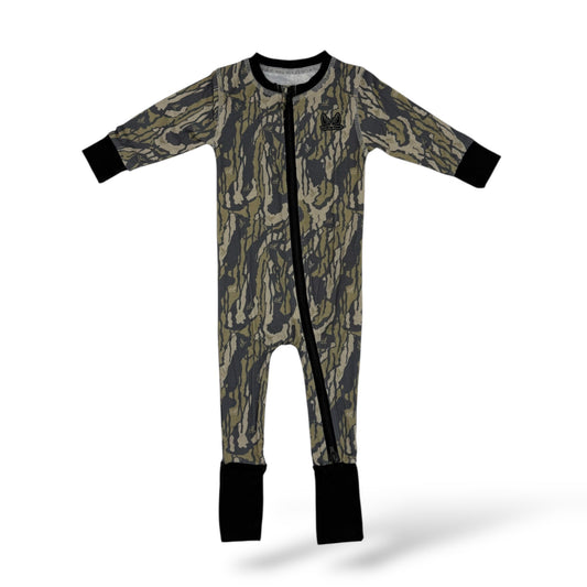Whitetail Co. Old Tree Bark Footy Pajamas