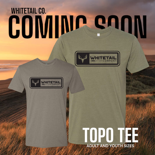 Coming Soon !!! Youth Whitetail Co. Topo Tee Light Olive