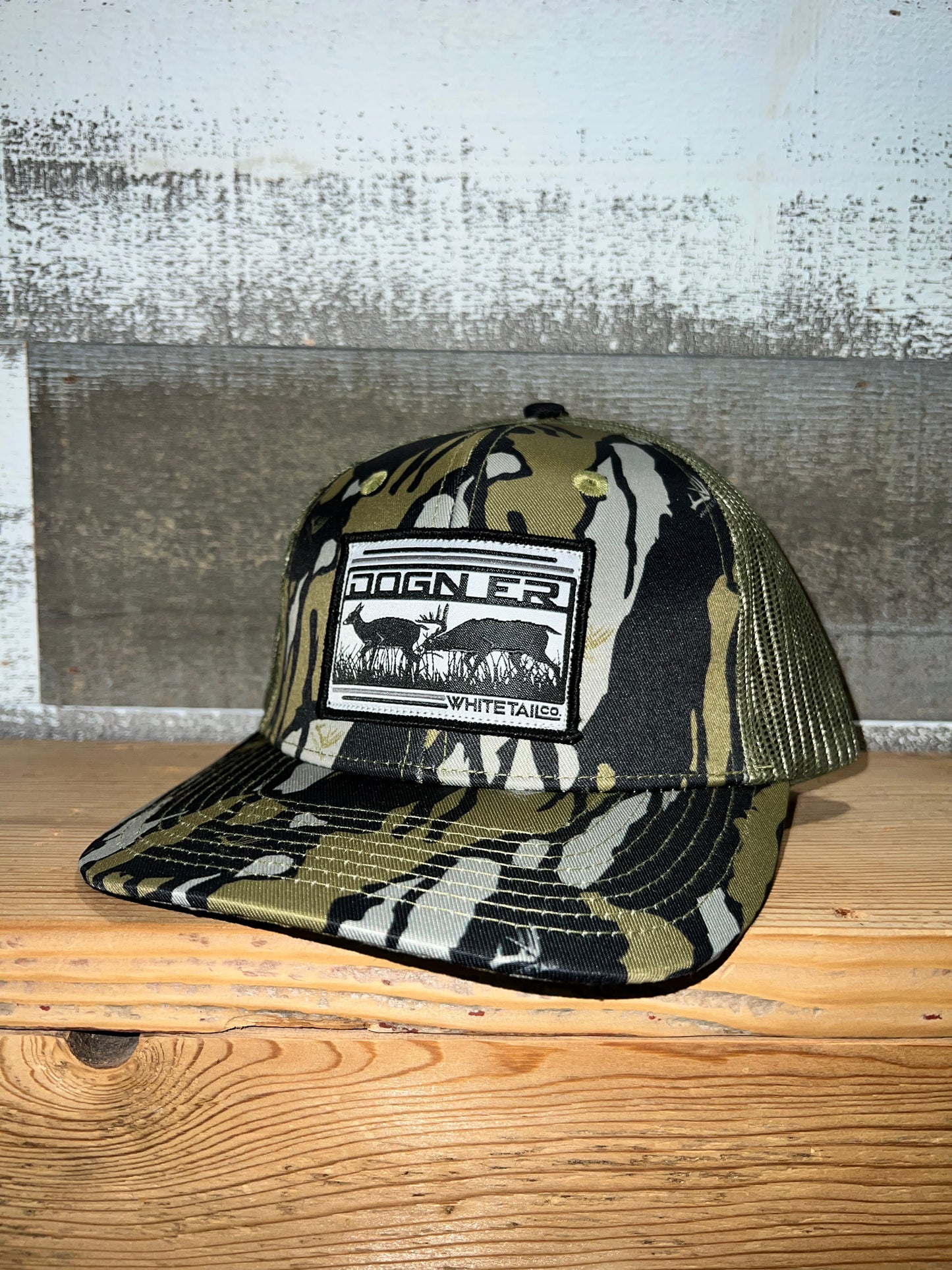 NEW Whitetail Co. DOGNER Old Tree Bark Trucker