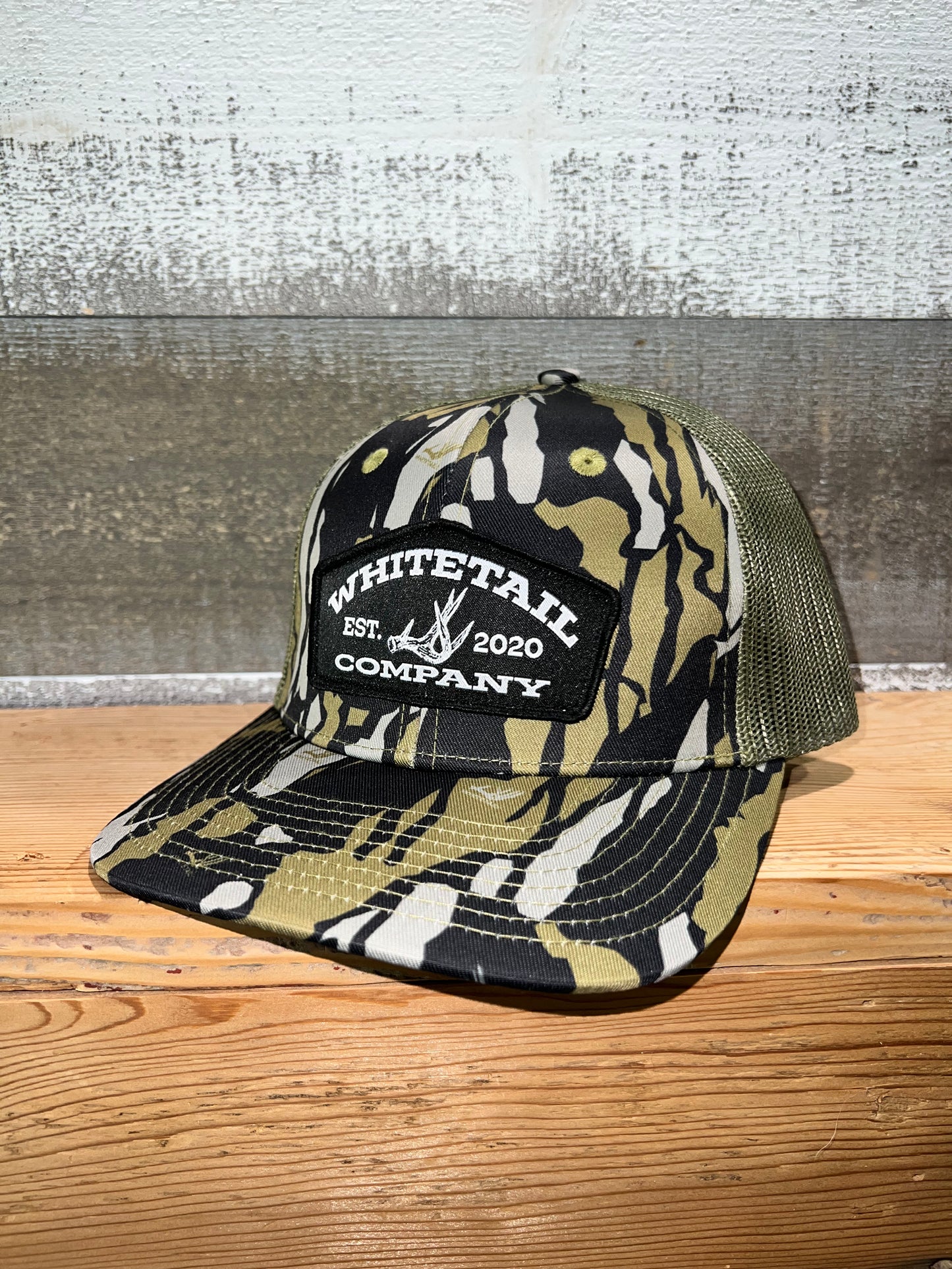 NEW Whitetail Co. Shed Hunter Old Tree Bark Trucker