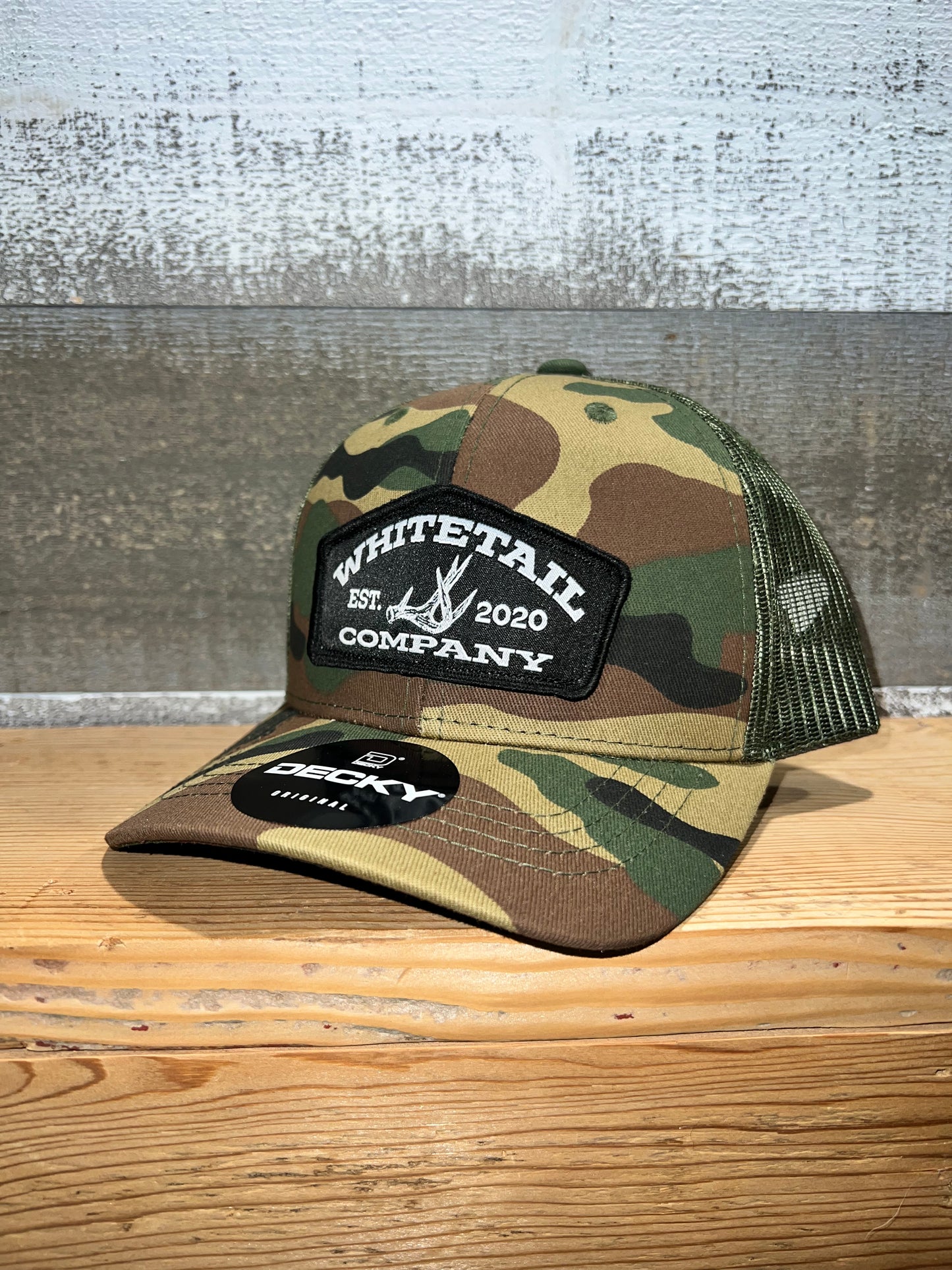 Whitetail Co. Youth Camo Shed Hunter Black Patch