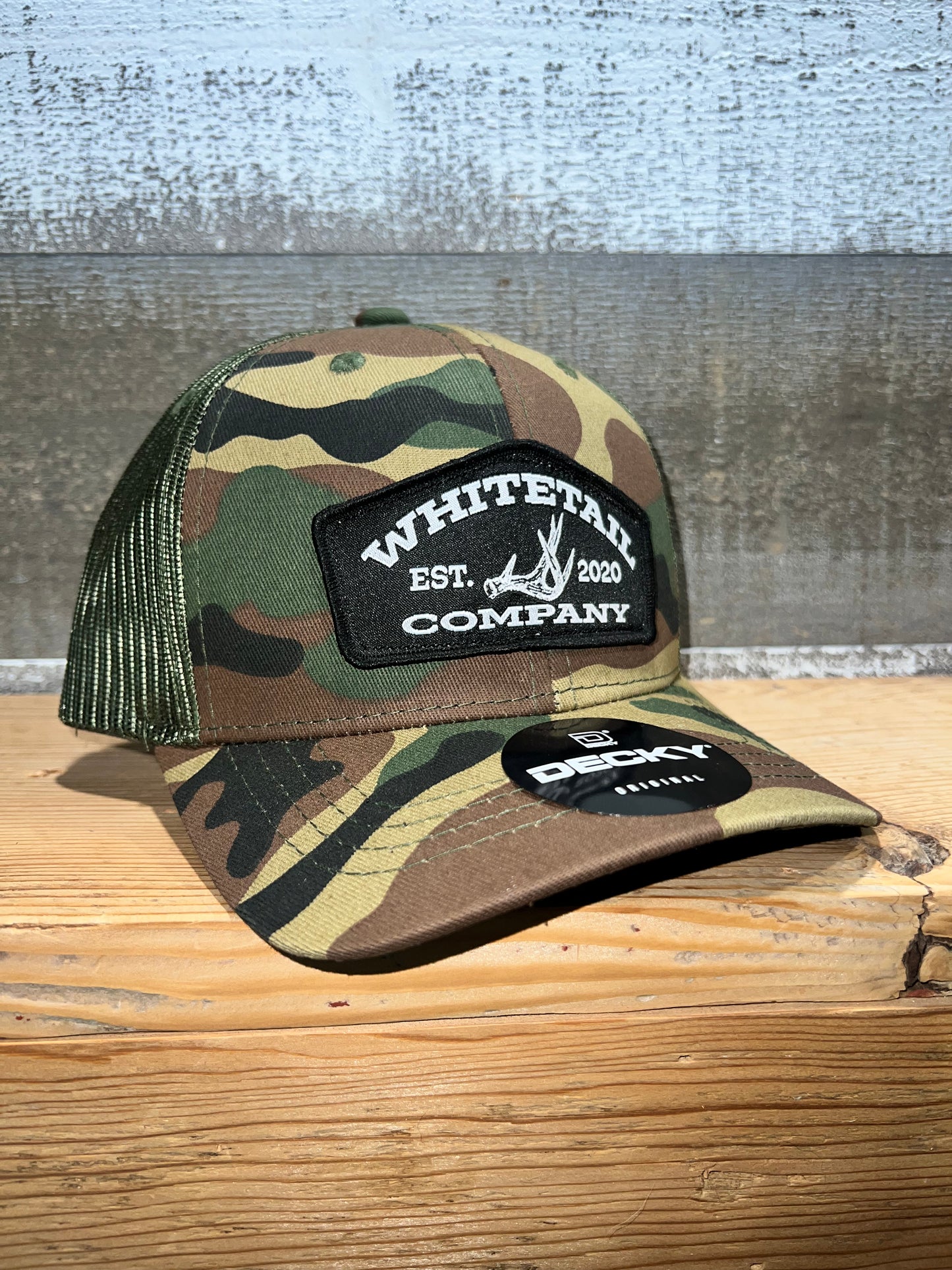 Whitetail Co. Youth Camo Shed Hunter Black Patch