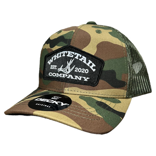 Whitetail Co. Youth Camo Shed Hunter Black Patch