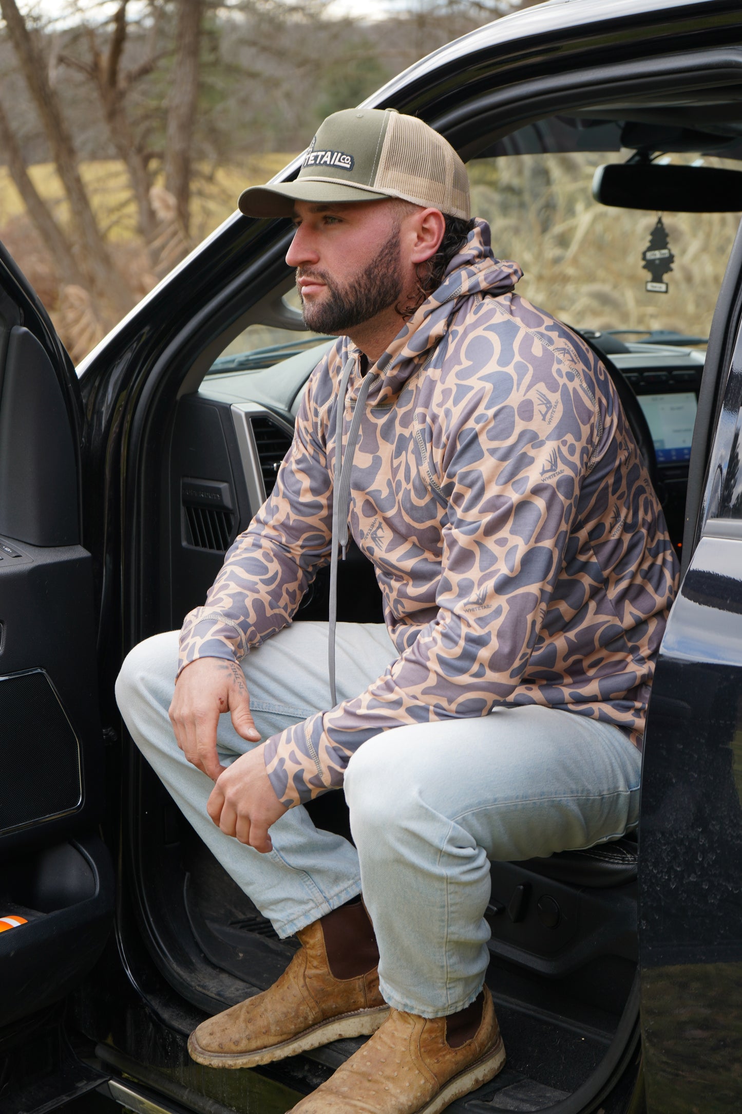 Whitetail Co. Old Duck Camo Faded Light Weight Hoodie