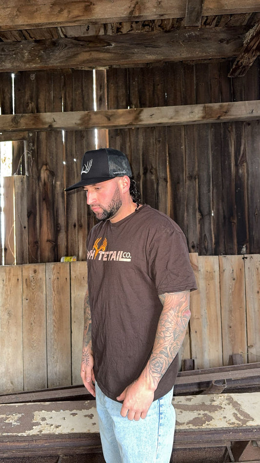 Whitetail Co. Logo Tee Brown/Orange