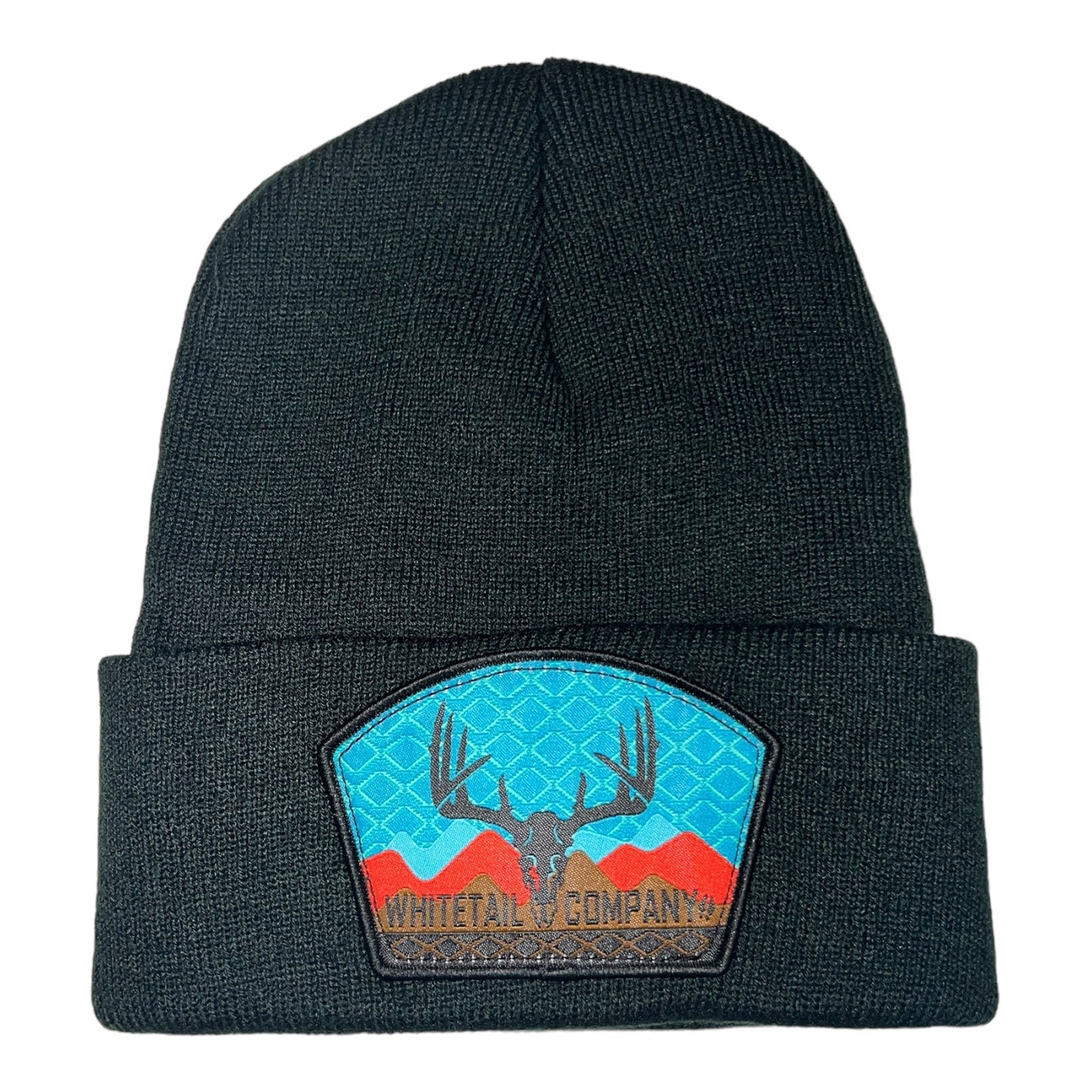 Whitetail Co. Western Buck Black Knit Hat