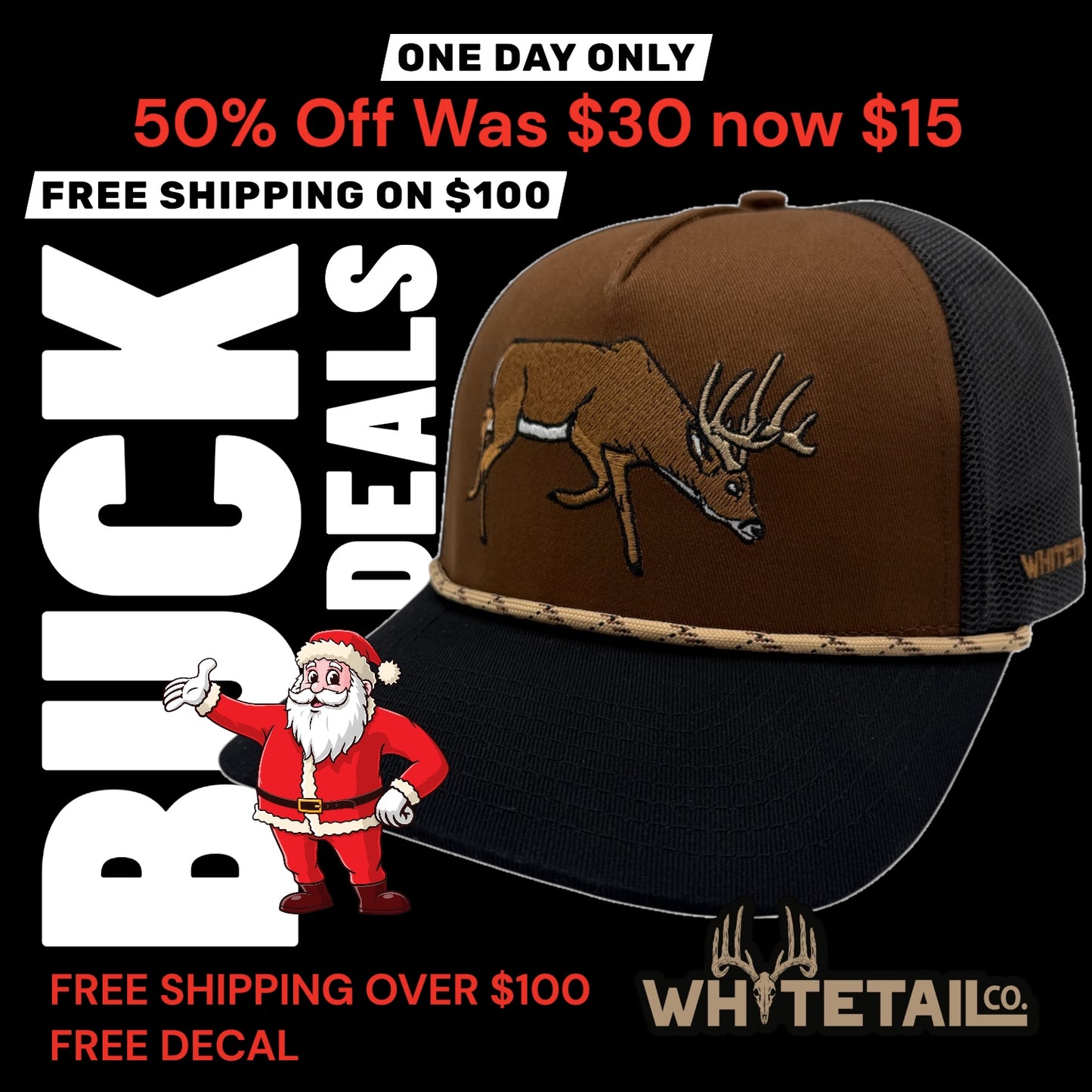 Whitetail Co. Ruttin Buck Black/Brown