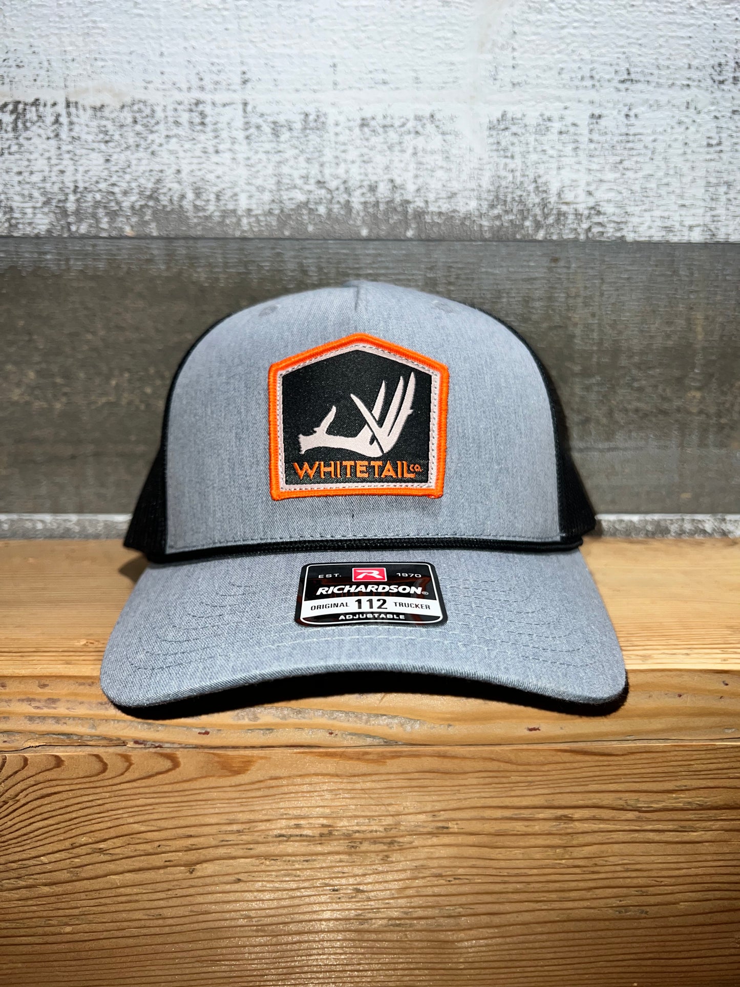 Whitetail Co. Shed Hunter Hat Richardson 112 Ropy Charcoal/Black