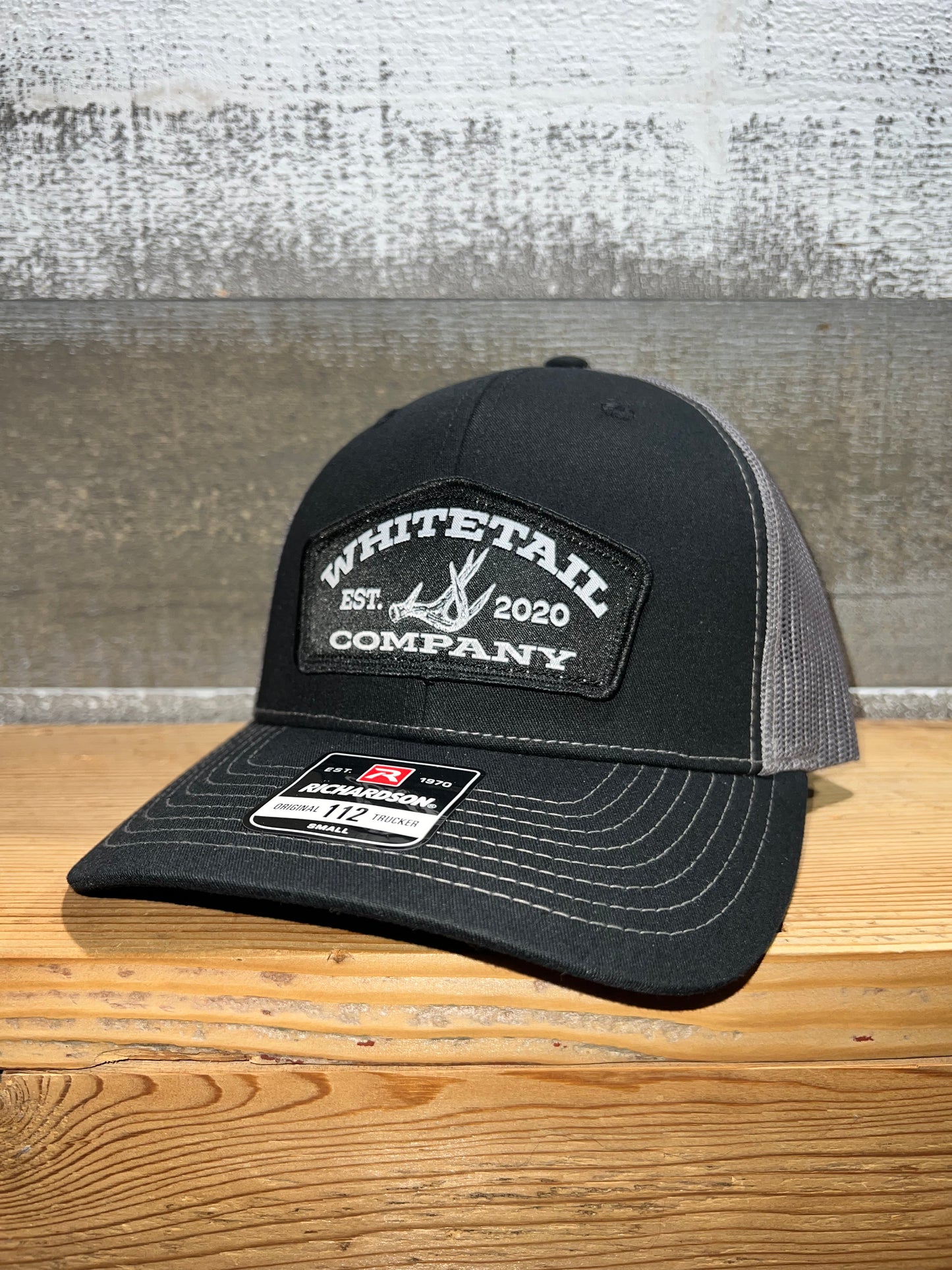 Whitetail Co. Shed Hat Small Richardson 112 Black/Charcoal