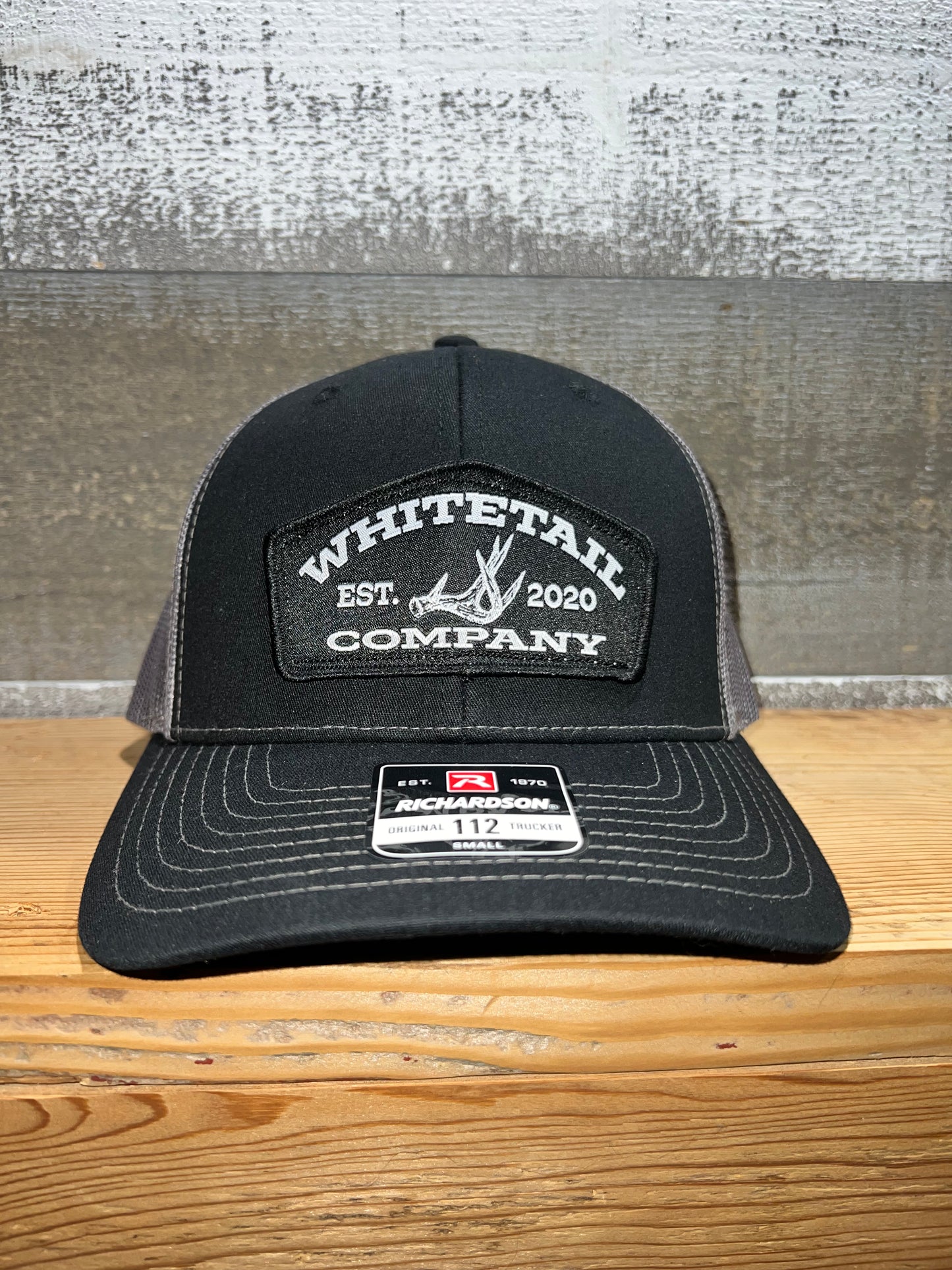 Whitetail Co. Shed Hat Small Richardson 112 Black/Charcoal