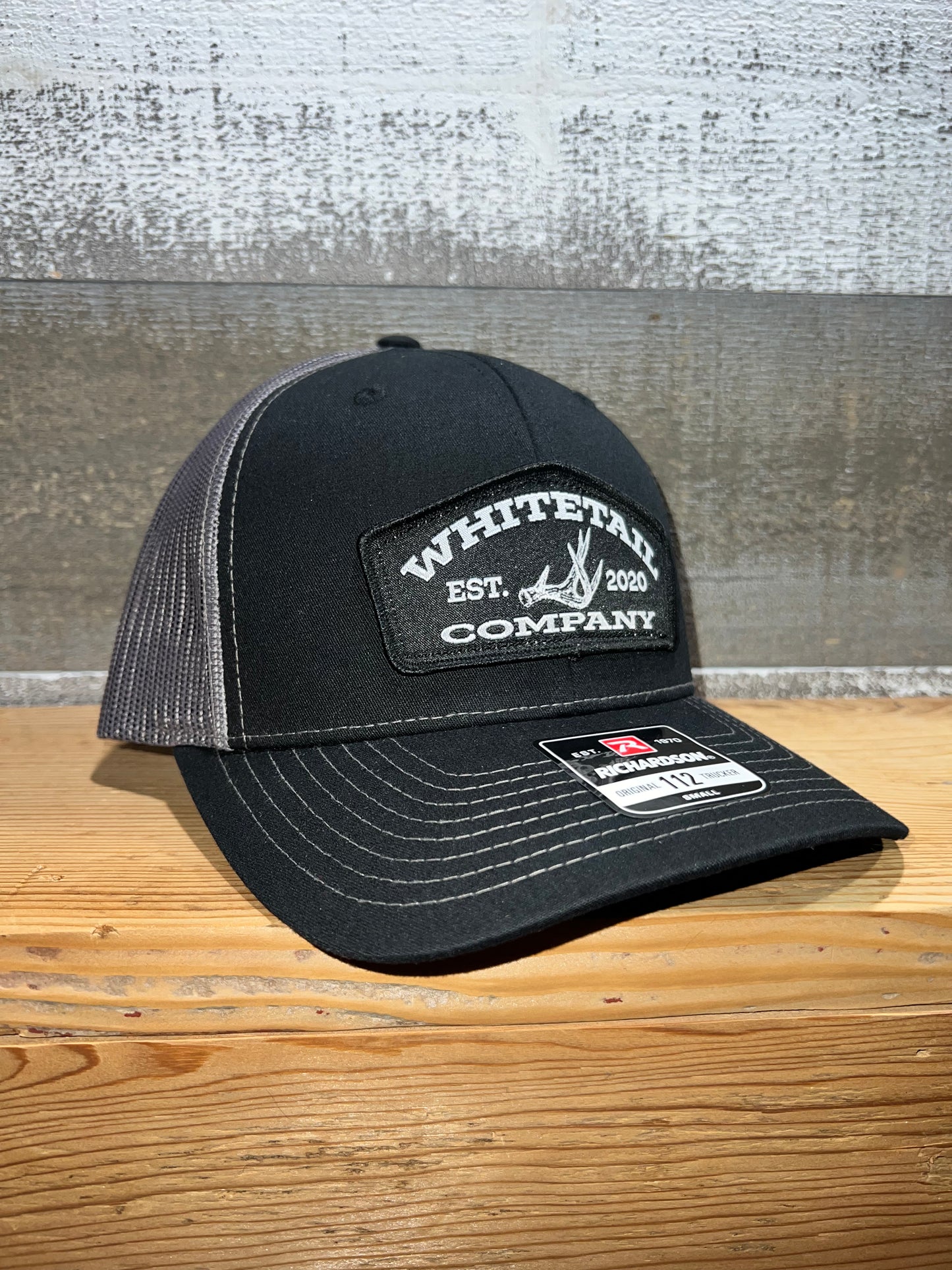 Whitetail Co. Shed Hat Small Richardson 112 Black/Charcoal