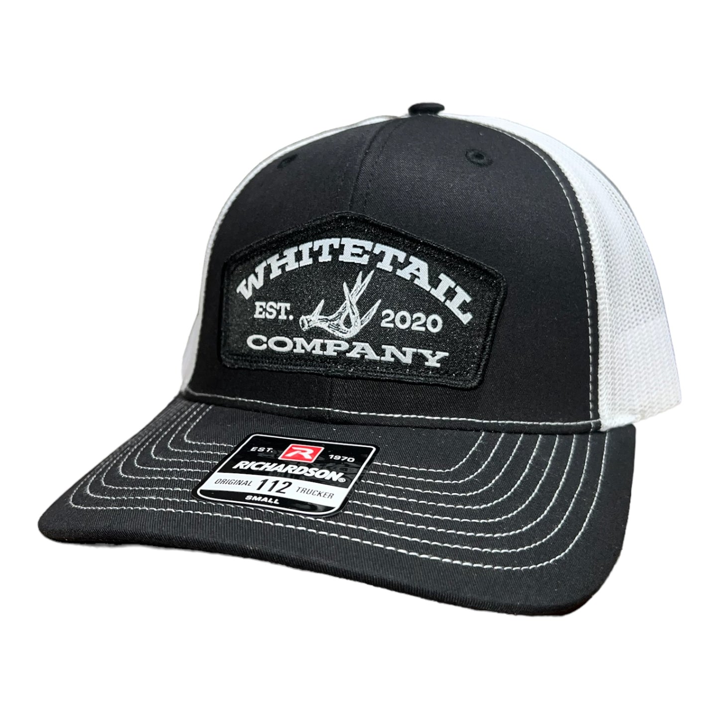 Whitetail Co. Shed Hat Small Richardson 112 Black/White