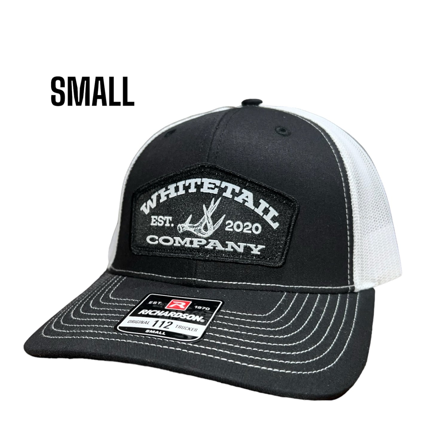 Whitetail Co. Shed Hat Small Richardson 112 Black/White