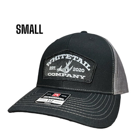 Whitetail Co. Shed Hat Small Richardson 112 Black/Charcoal