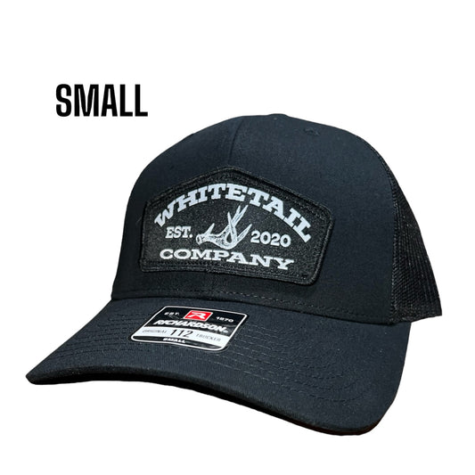 Whitetail Co. Shed Hat Small Richardson 112 Black/Black