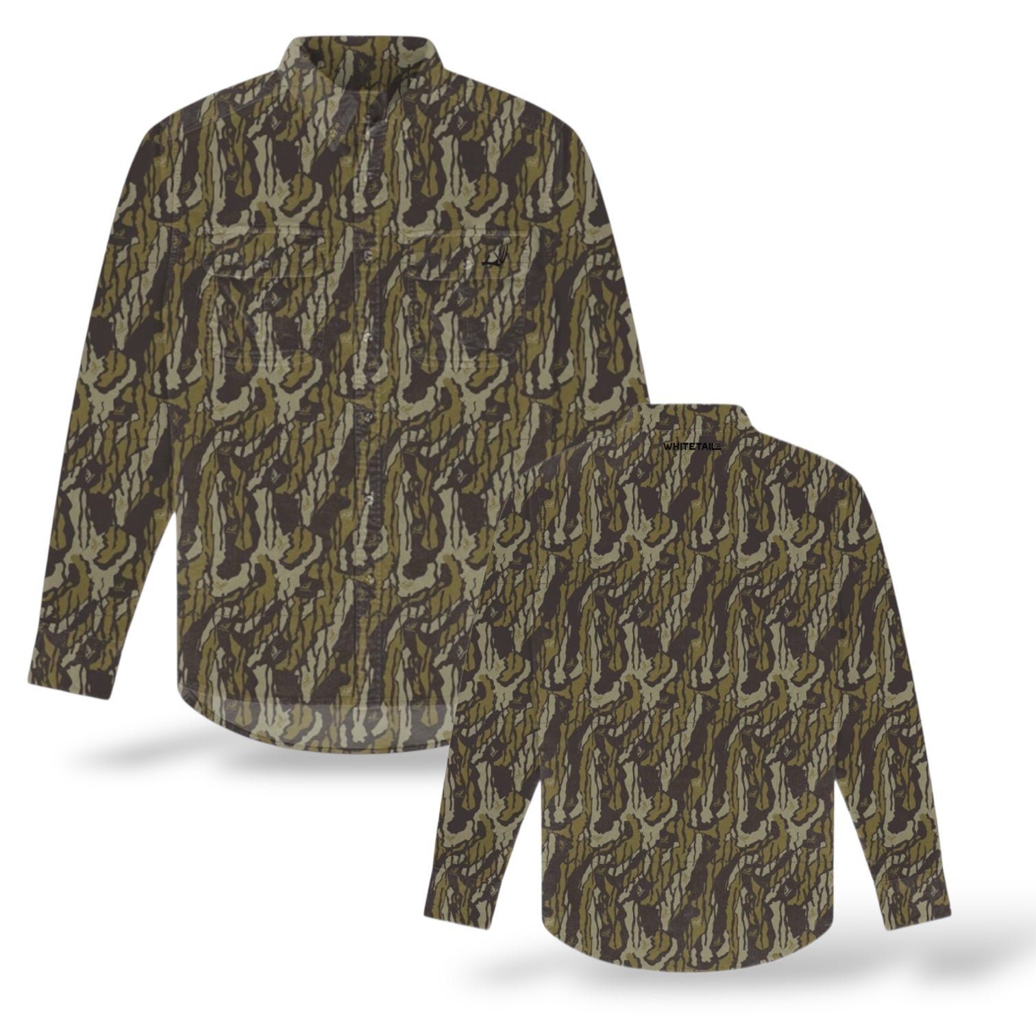 Coming Fall 26 Whitetail Co. Old Tree Bark Worn  Corduroy Button Up