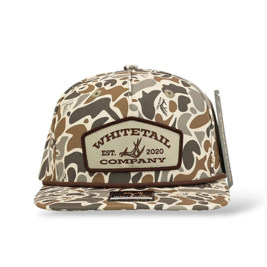 Whitetail Co. Old Camo Ropy Trucker Shed Patch