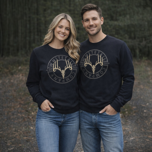 Whitetail Co. Unisex Pocket Sweatshirt Black