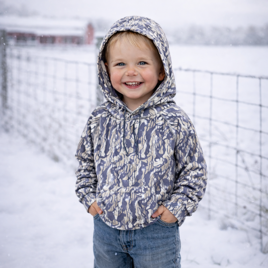 Whitetail Co. Toddler Light Weight Hoodie Tree Bark