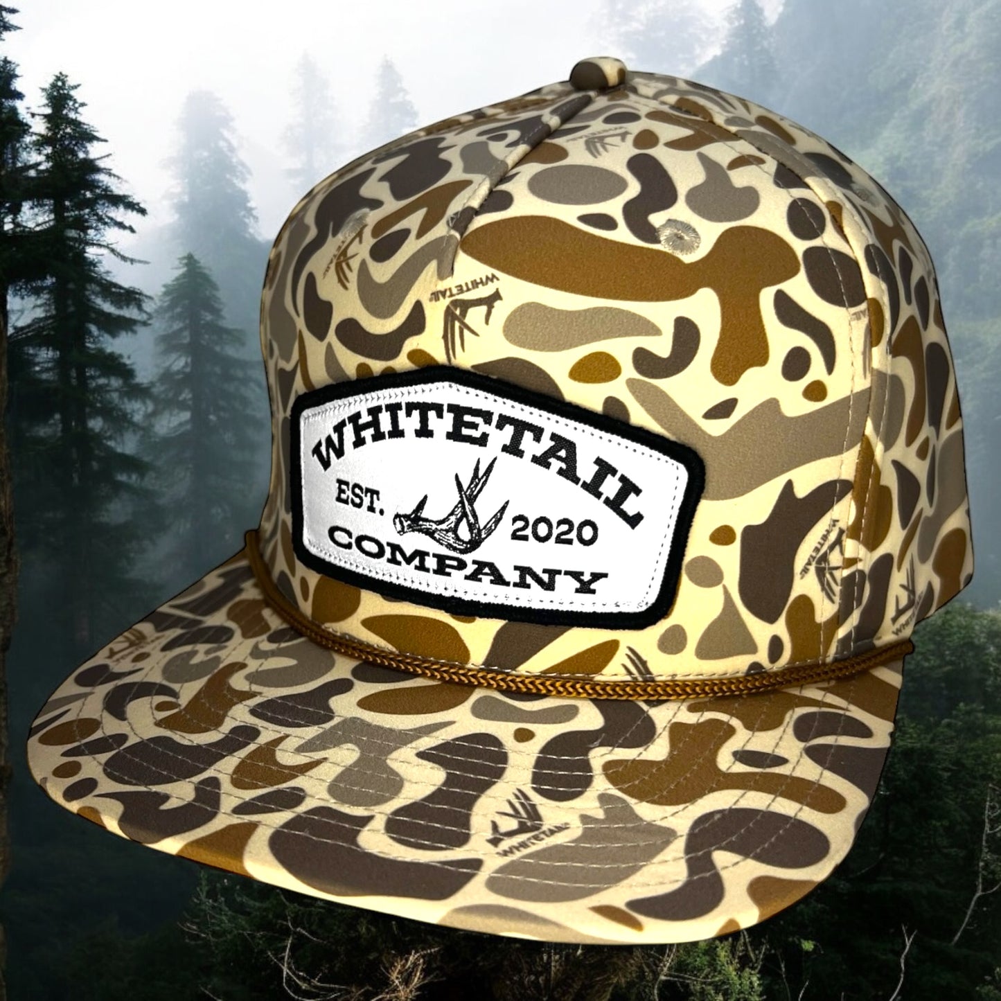 Whitetail Co. Old Camo Ropy Trucker Structured Shed Patch