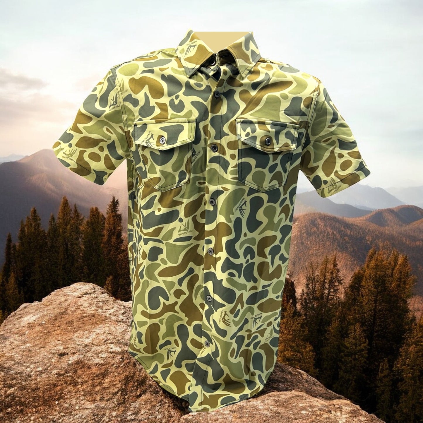 New Whitetail Co. Old Camo Button Up