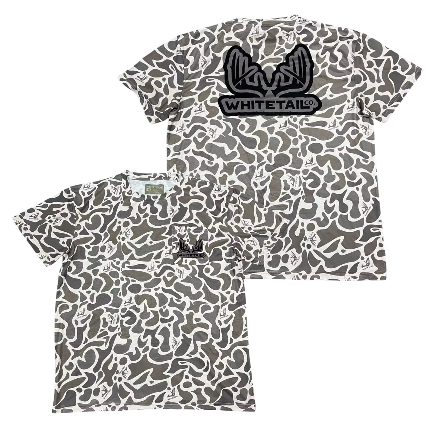 Coming Soon !!! Whitetail Co. Old Camo Faded Pocket Tee