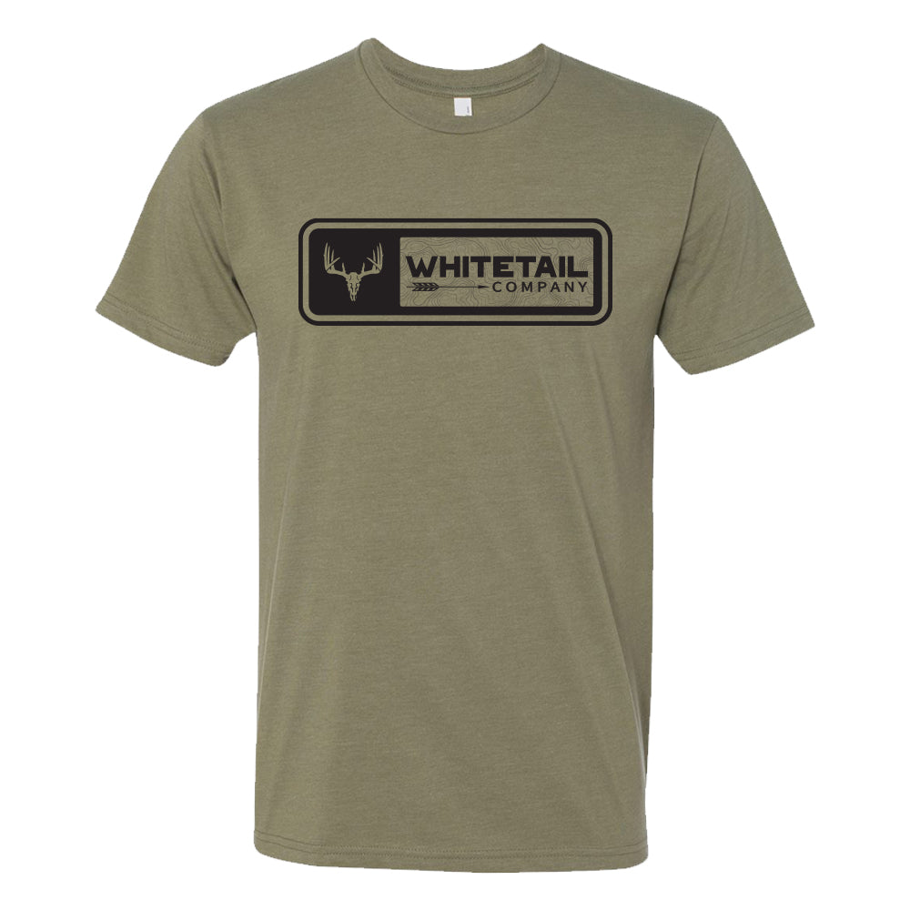 Youth Whitetail Co. Topo Tee Light Olive