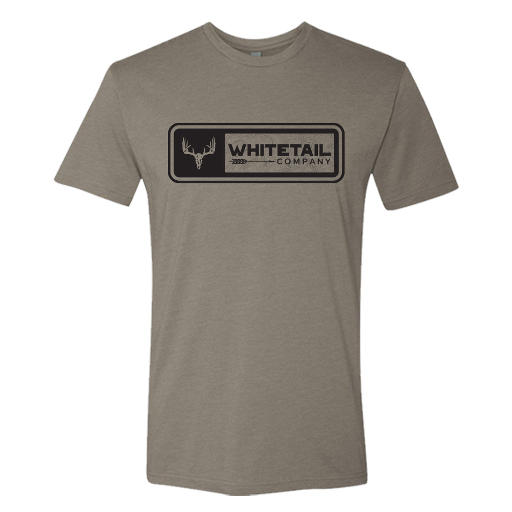 Whitetail Co. Topo Tee Stone Grey