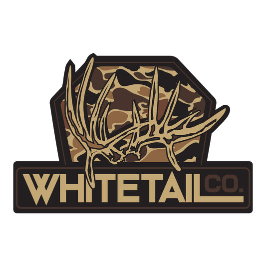 5” Whitetail Co. Retro Camo Decal