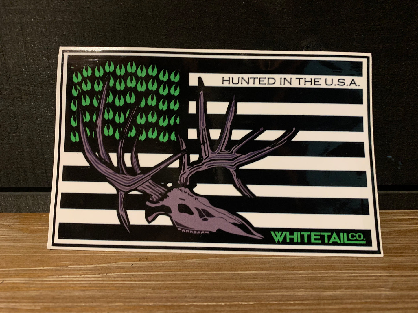 6” American Flag Whitetail Company Decal