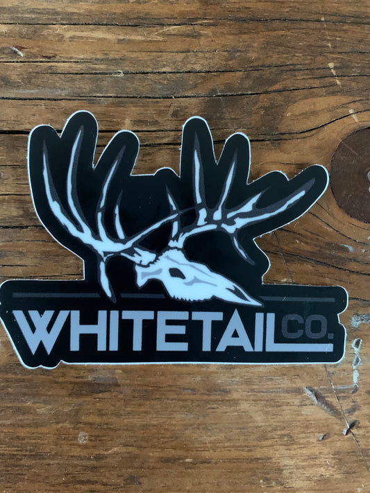 3" Black Whitetail Company Decal